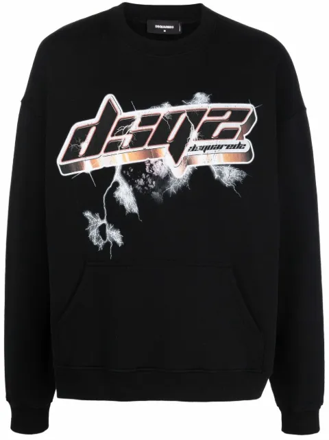 DSQUARED2 suéter con logo estampado