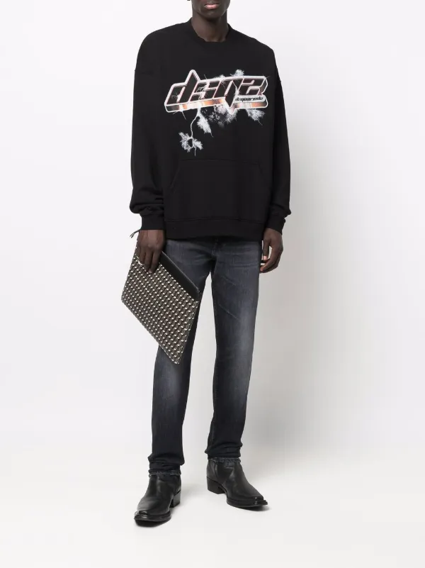 【ロゴがカッコいい】DSQUARED2 コットン プリントプルオーバー Dsquared2 ロゴ プルオーバー 通販 - FARFETCH