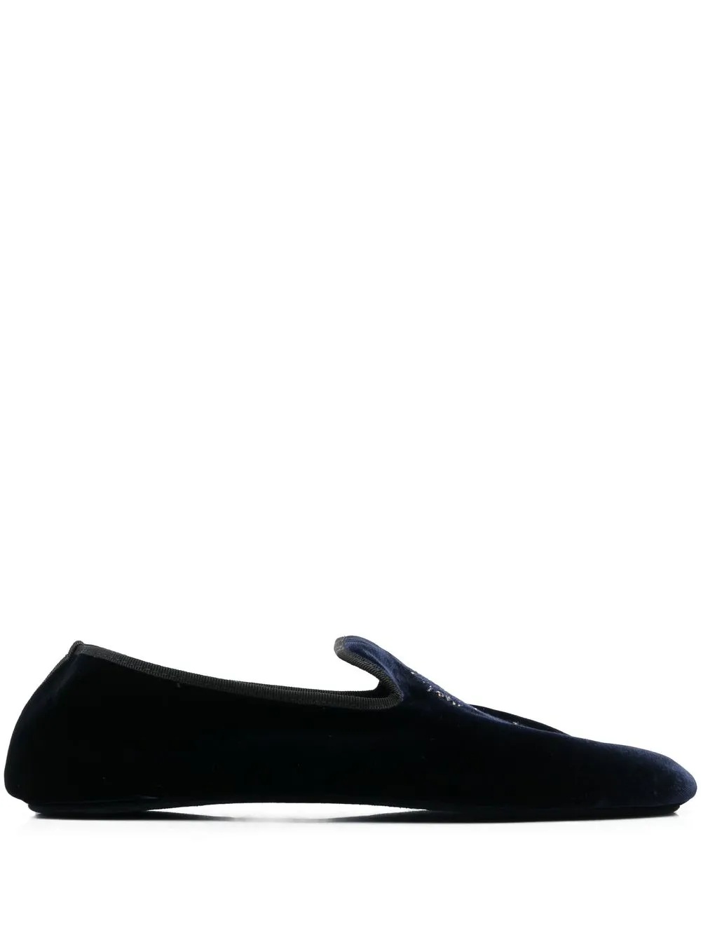 

Roberto Cavalli logo-embroidered slippers - Blue