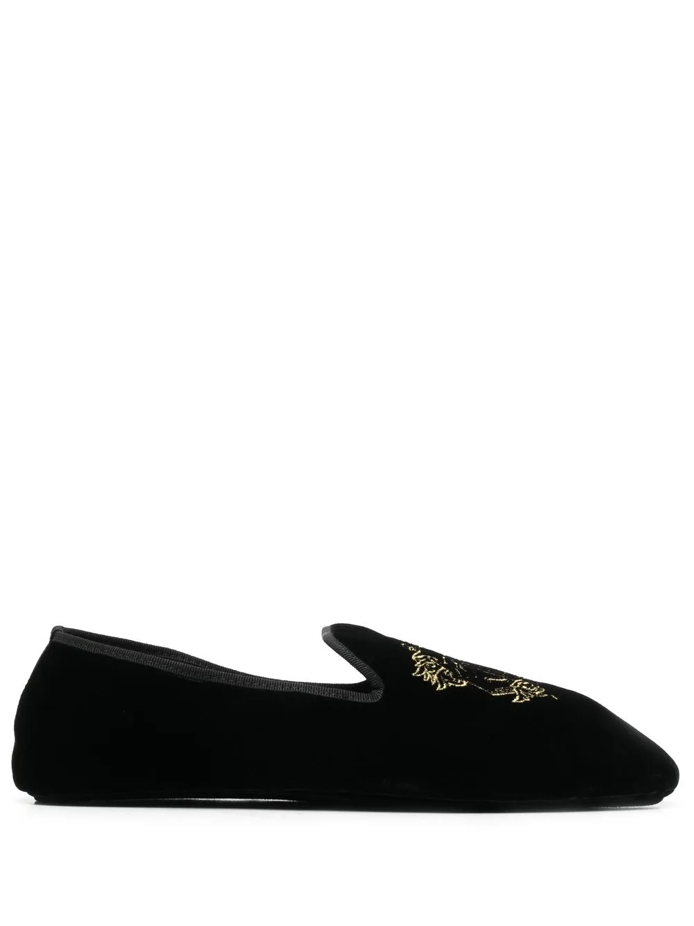 

Roberto Cavalli logo-embroidered slippers - Black
