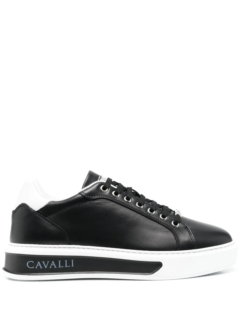 

Roberto Cavalli tenis bajos con logo - Negro