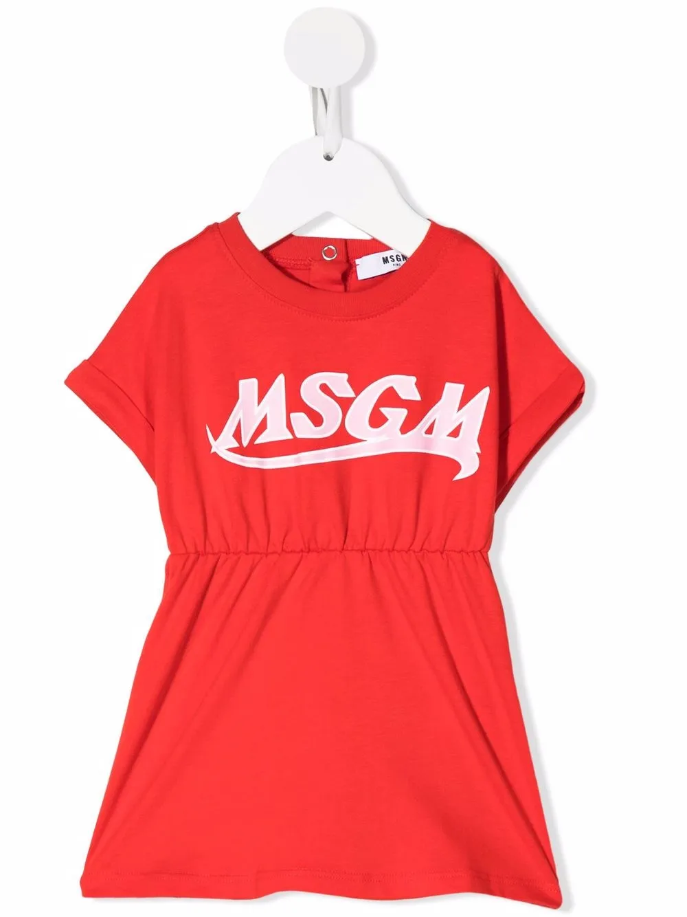 

MSGM Kids logo-print T-shirt dress - Red