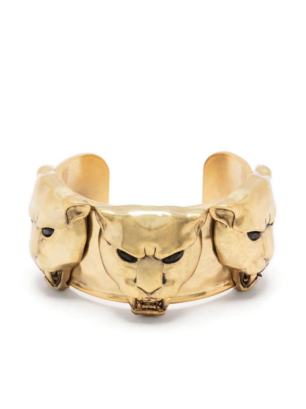 

Roberto Cavalli Tiger Head-embellished bracelet - Gold
