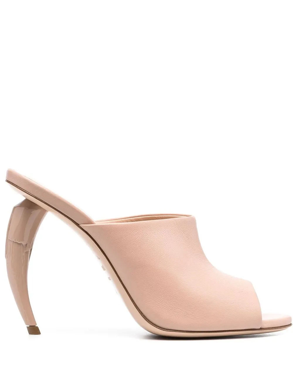 Roberto Cavalli Tiger Tooth sculpted-heel mules Pink