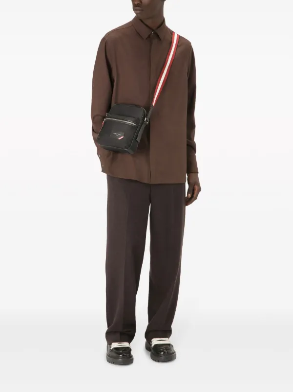 Bally Logo Messenger Bag | Black | FARFETCH