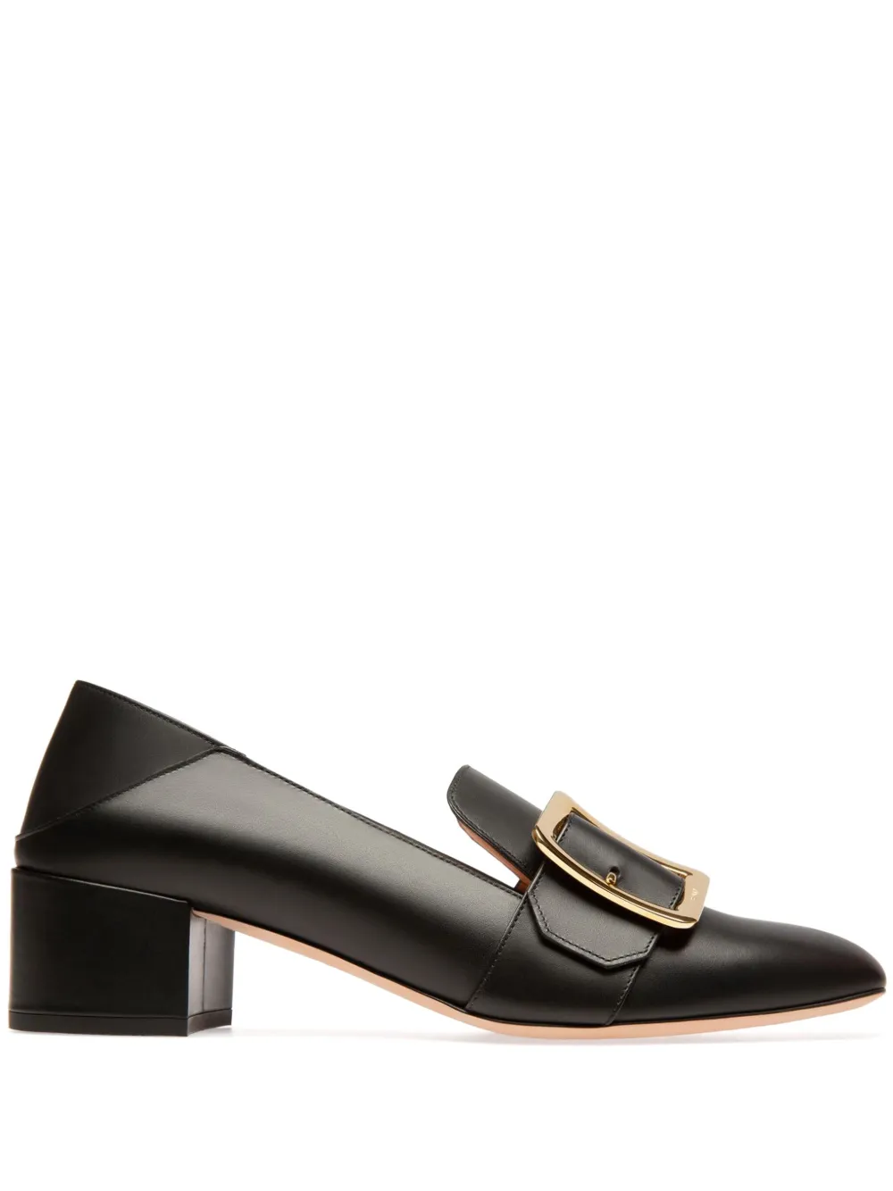 Bally Janelle loafers met blokhak Zwart