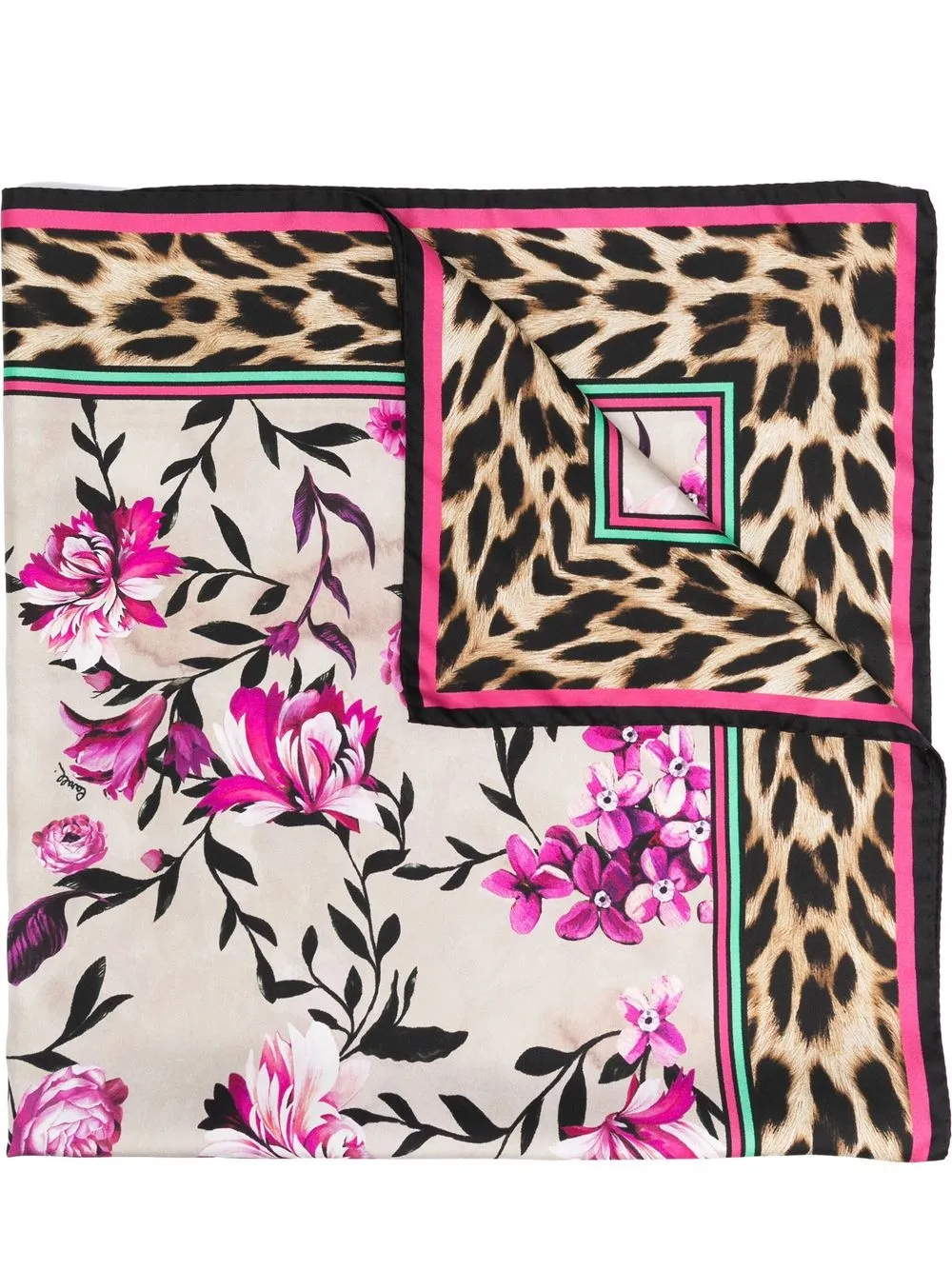 floral-print silk scarf