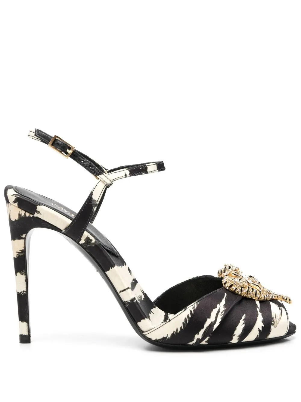 

Roberto Cavalli zebra-print stiletto sandals - Black