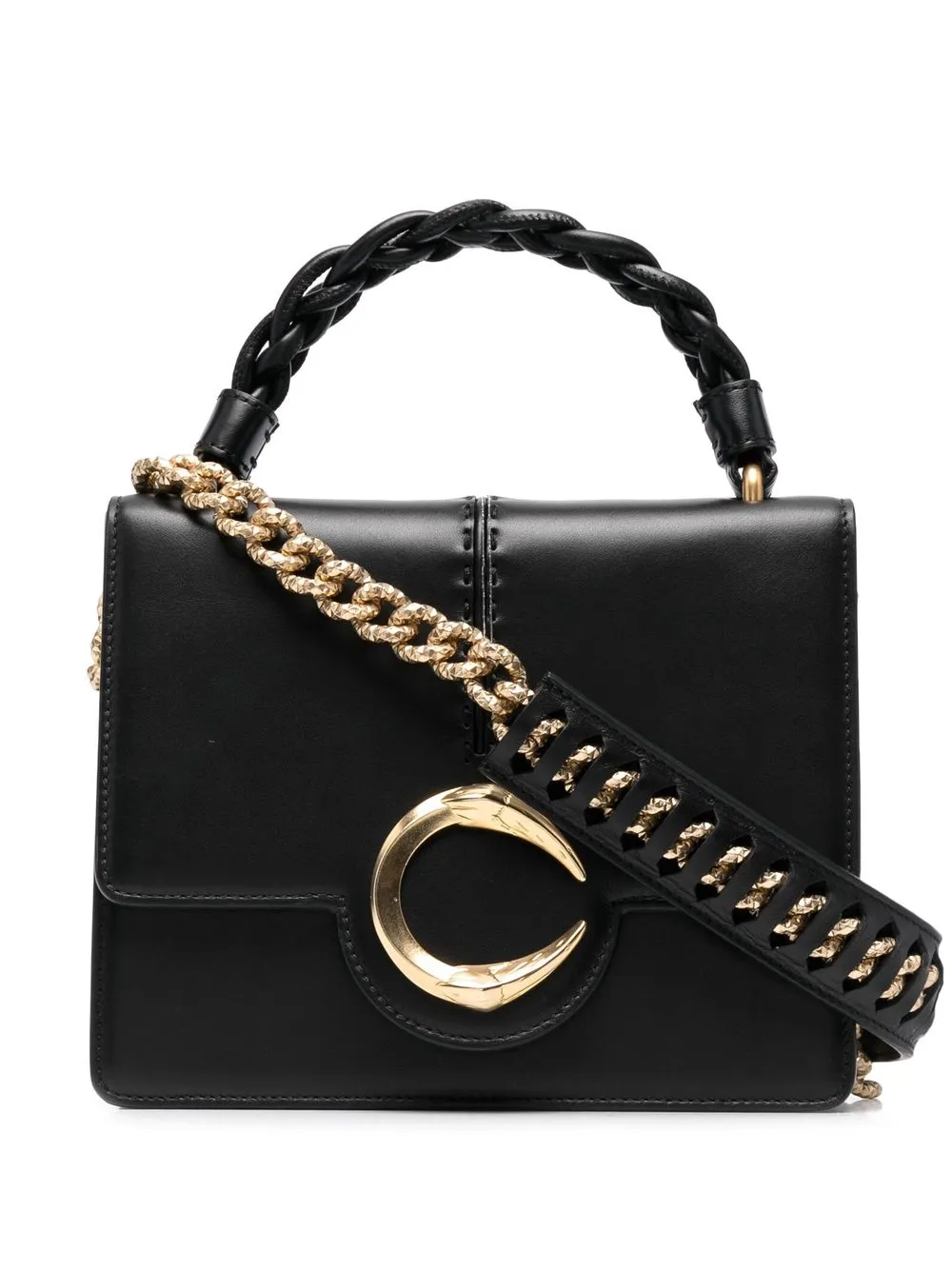 

Roberto Cavalli tote con logo C - Negro