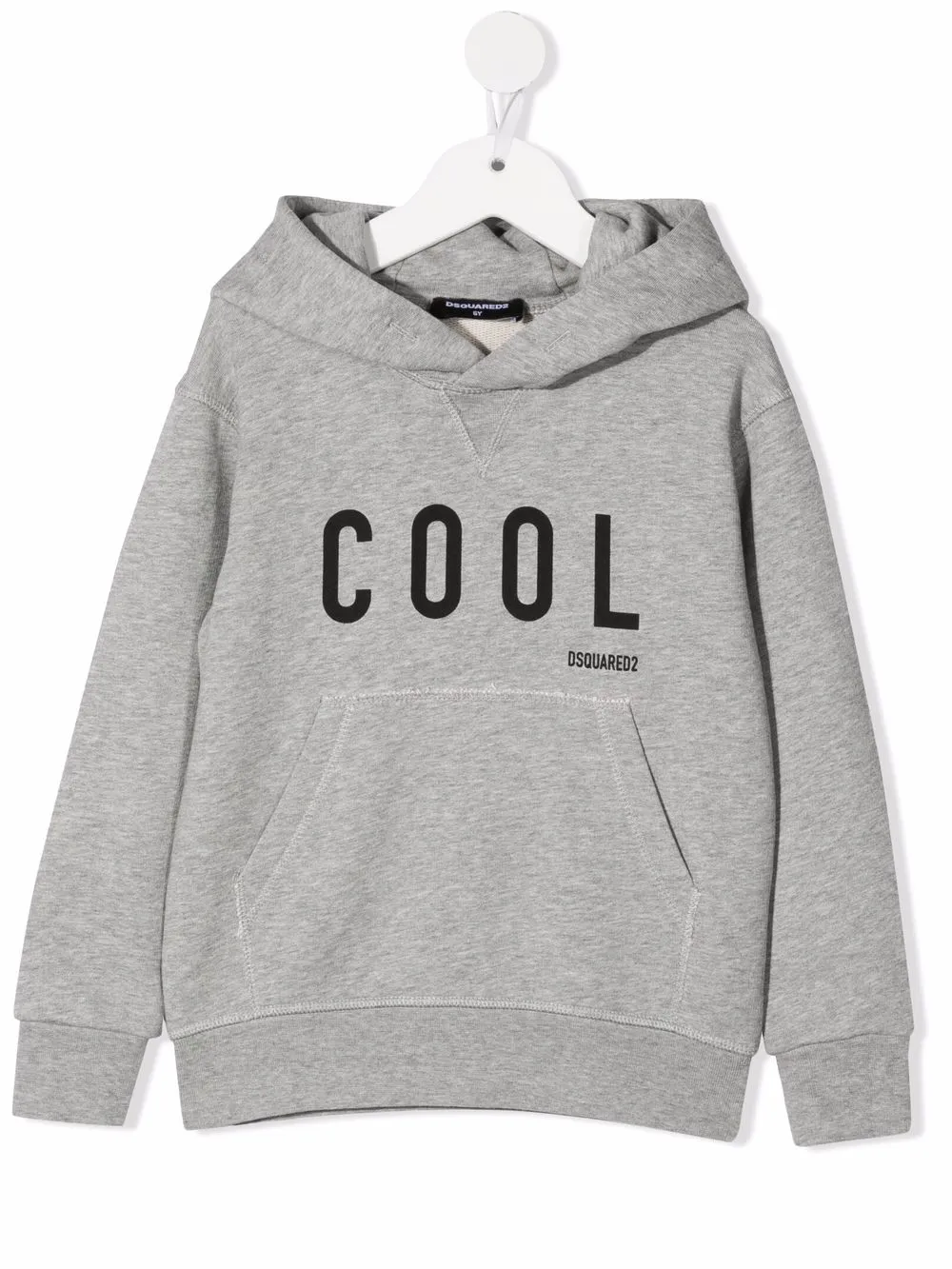 

Dsquared2 Kids chest-logo pouch hoodie - Grey