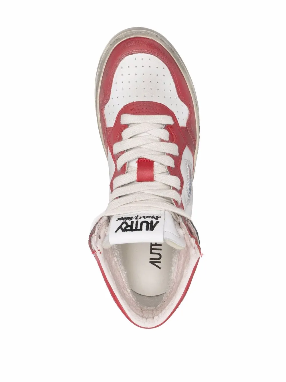 фото Autry высокие кроссовки с эффектом потертости