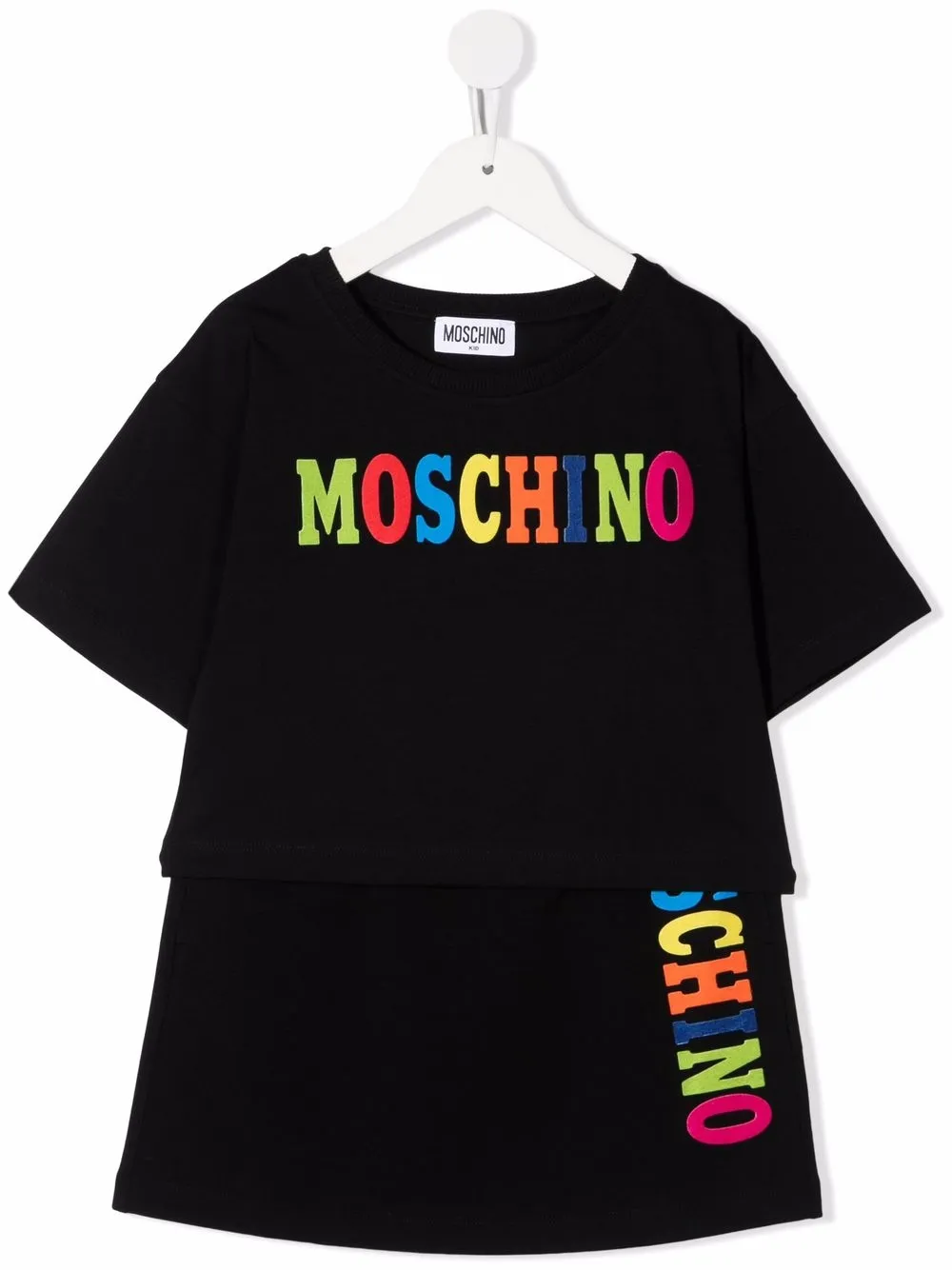 

Moschino Kids logo-print tracksuit set - Black