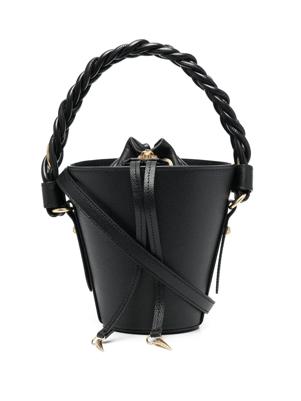 

Roberto Cavalli panther-head drawstring mini bag - Black