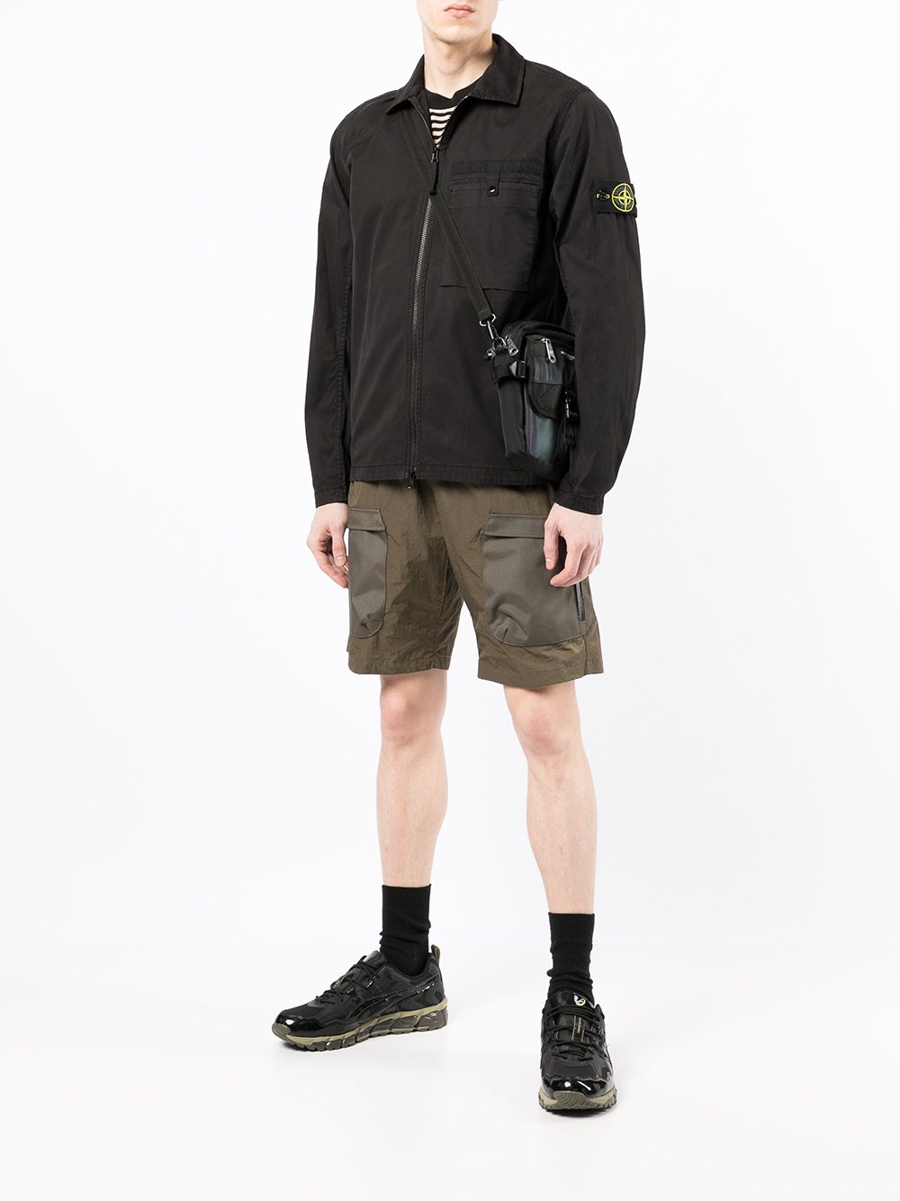 фото Stone island куртка на молнии с нашивкой-логотипом