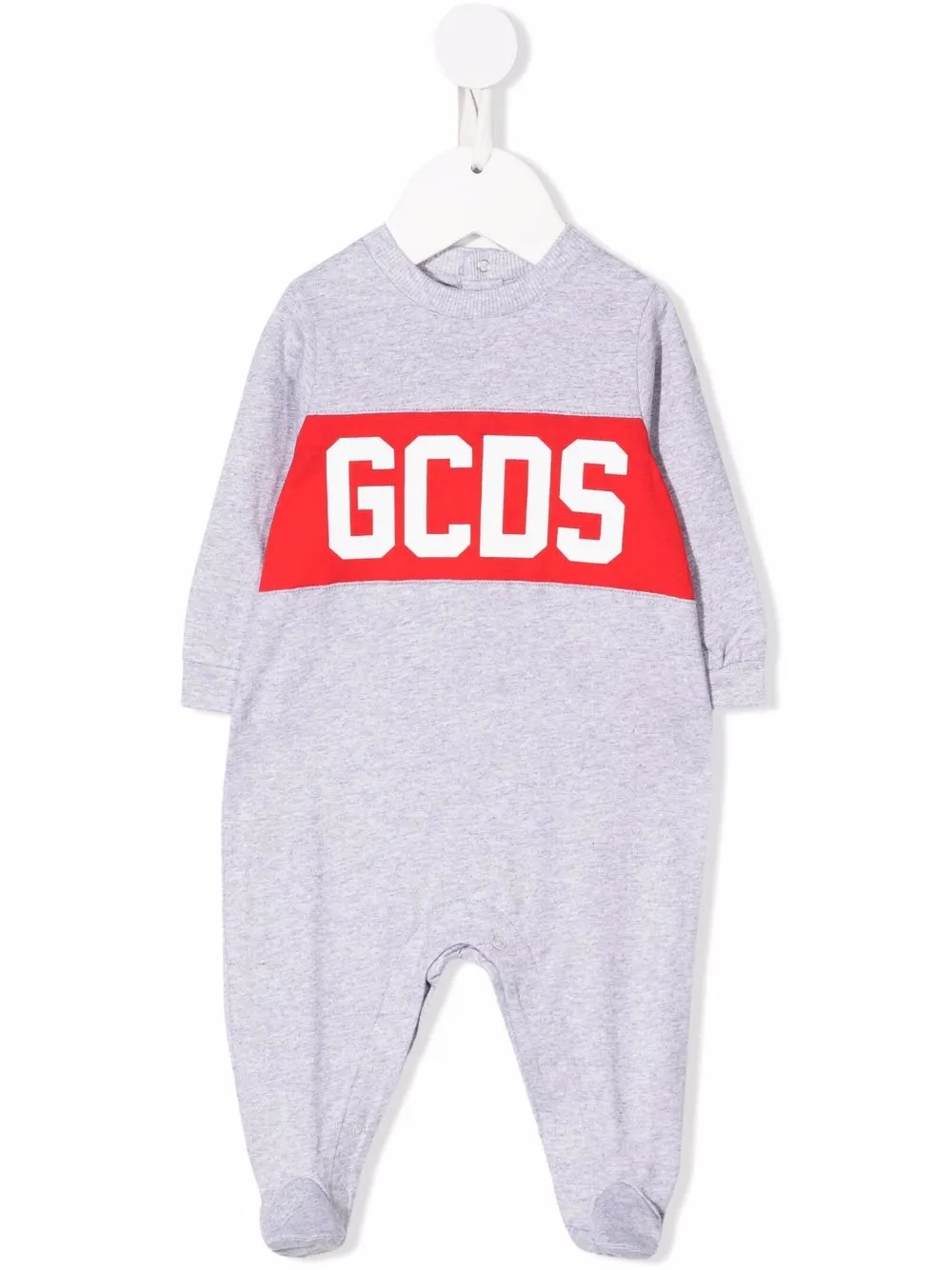 

Gcds Kids mameluco sin mangas con logo estampado - Gris