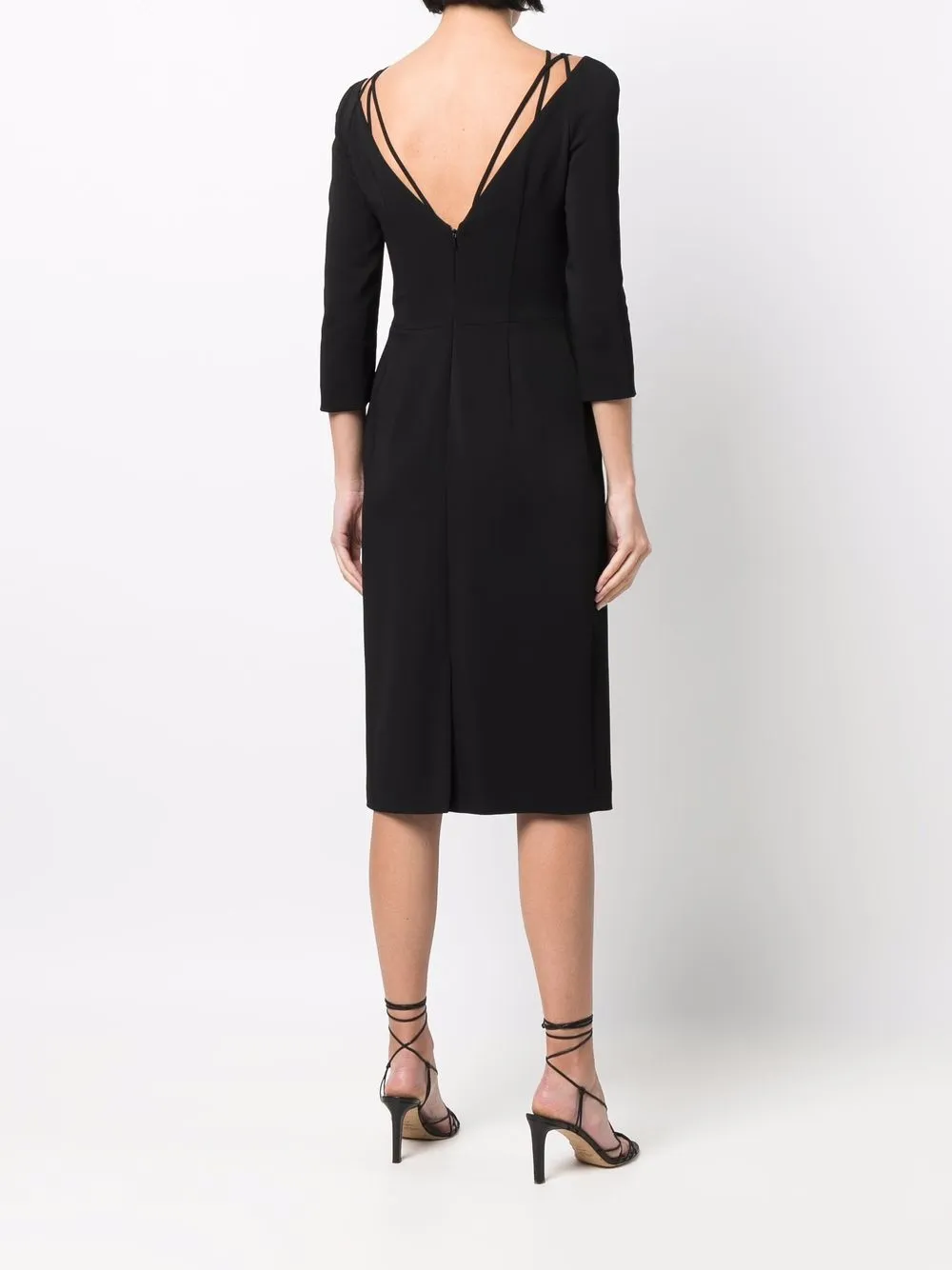 Alberta Ferretti Jurk met bandje Zwart
