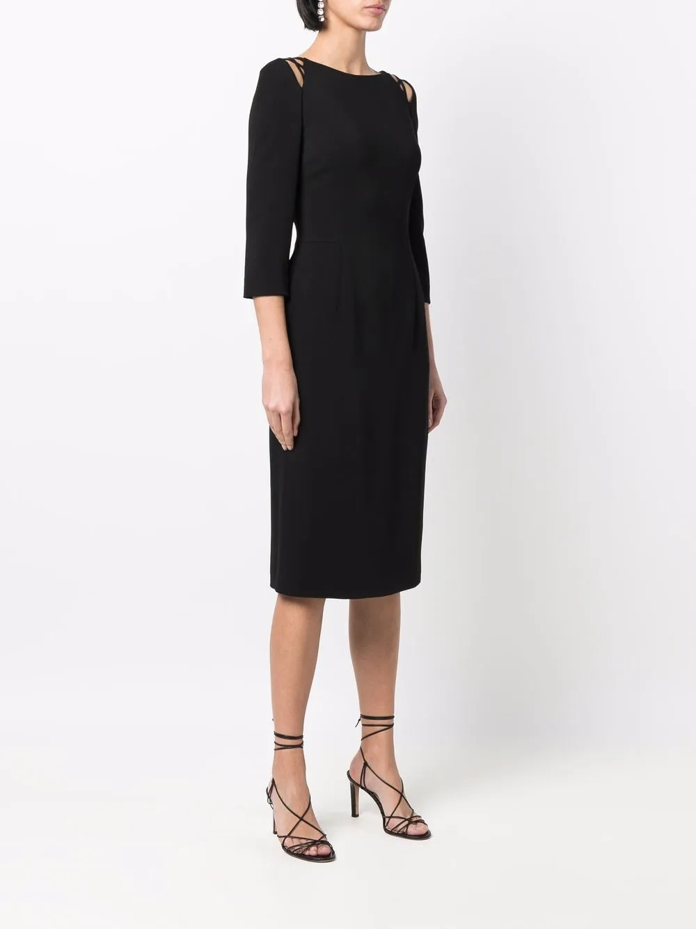 Alberta Ferretti Jurk met bandje Zwart
