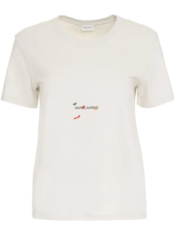 Saint Laurent x Bruno V.Roels Rive Gauche T shirt White FARFETCH AZ