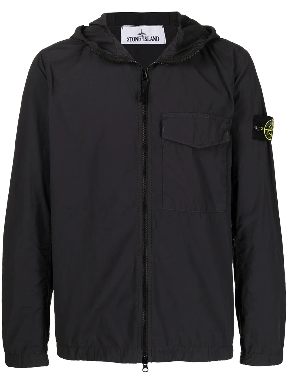 

Stone Island chamarra ligera con distintivo de brújula - Negro