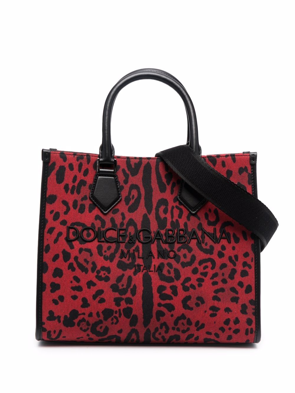 Red animal print online bag