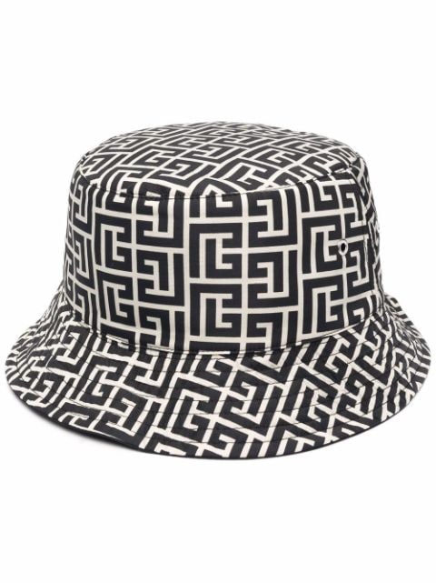 Balmain monogram-pattern bucket hat