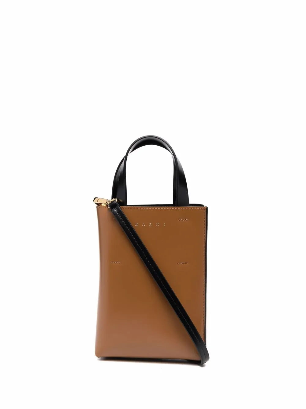 marni two tone leather tote