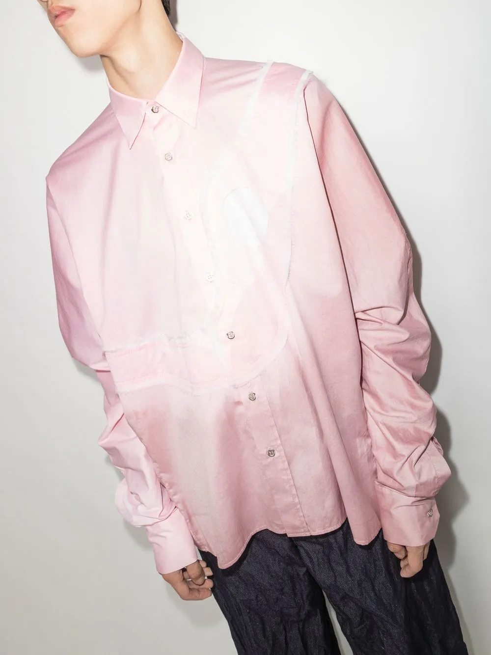 Shop Lueder Sash-detail Long-sleeve Shirt In Pink