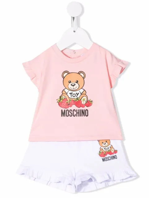 Moschino Kids شورت قطن بكرانيش