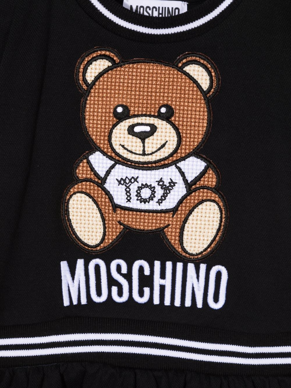 фото Moschino kids платье-футболка с принтом teddy bear