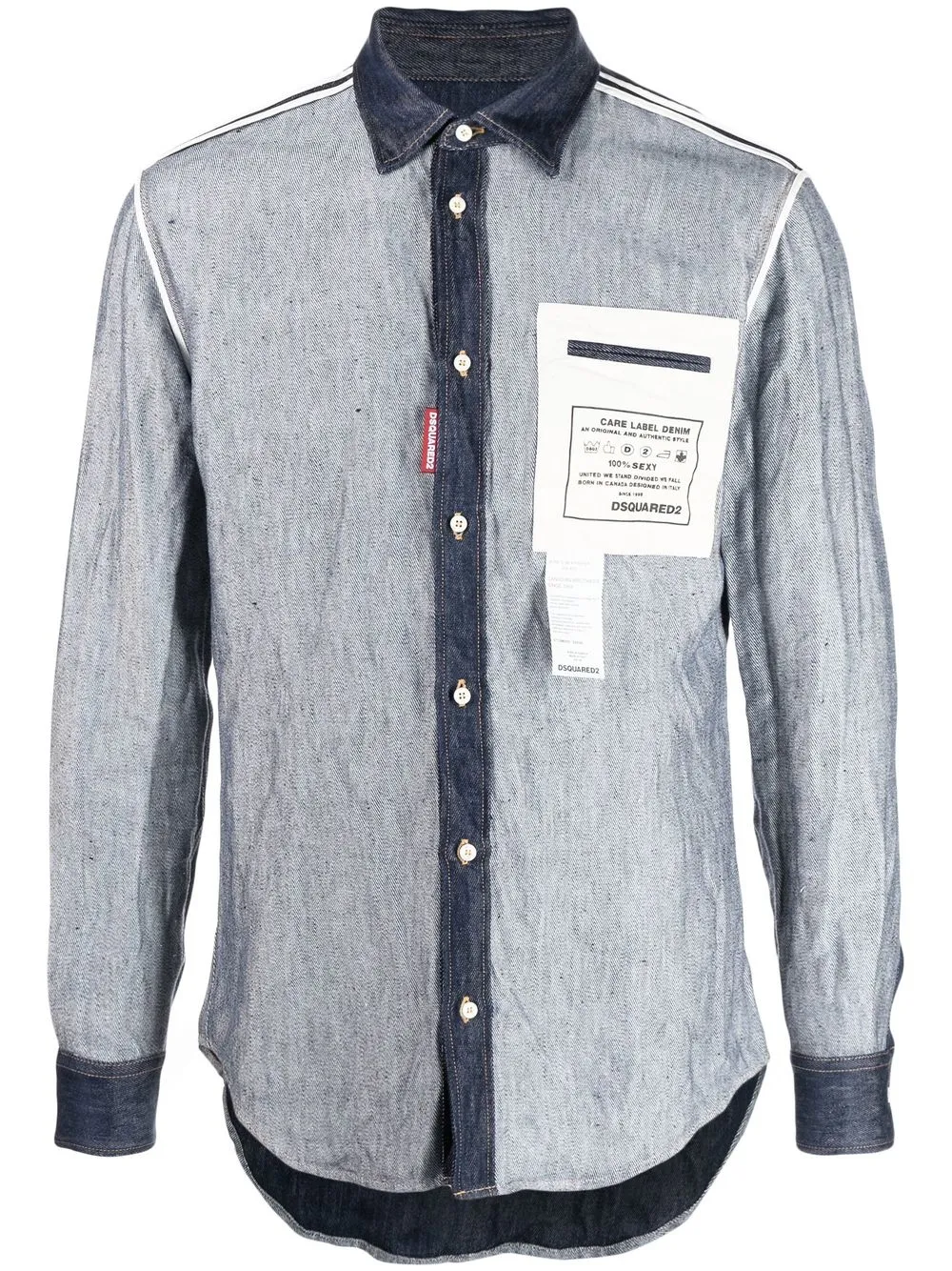 

Dsquared2 camisa con parche del logo - Azul