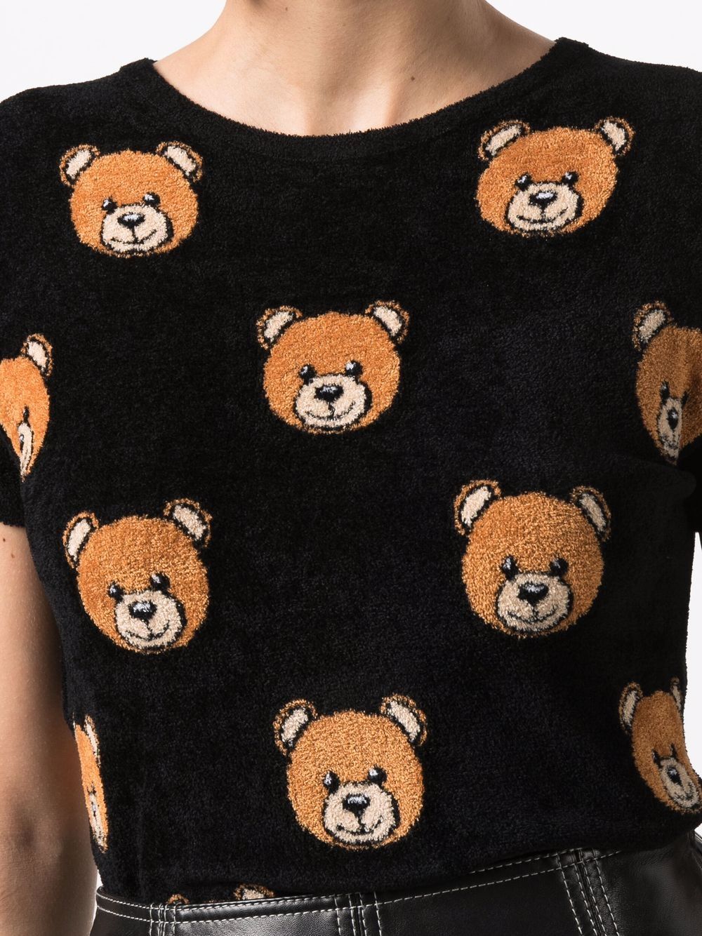 фото Moschino топ с принтом teddy bear