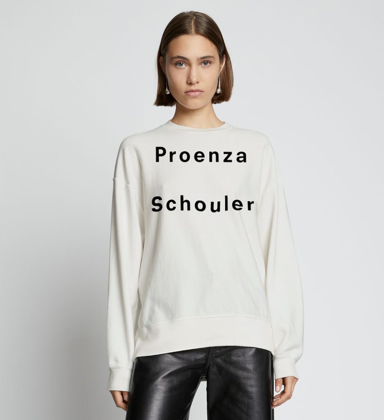 Logo Sweatshirt white | Proenza