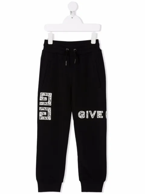 Givenchy Kids Calça esportiva com aplicação de logo