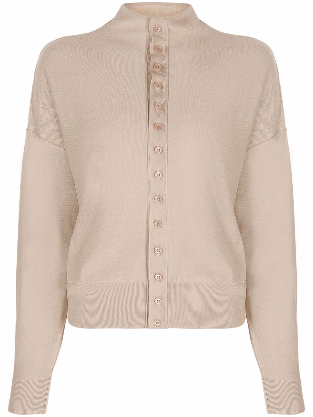 

Lemaire stand-up collar cardigan - Neutrals