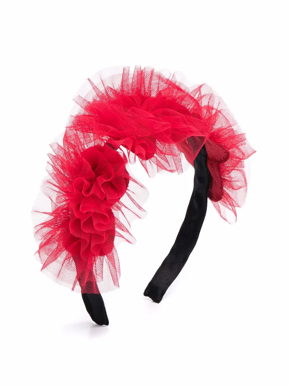 Simonetta ободок с цветочной аппликацией