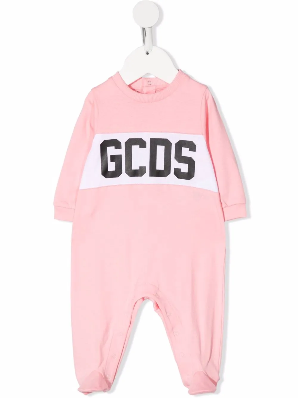 

Gcds Kids mameluco sin mangas con logo estampado - Rosado