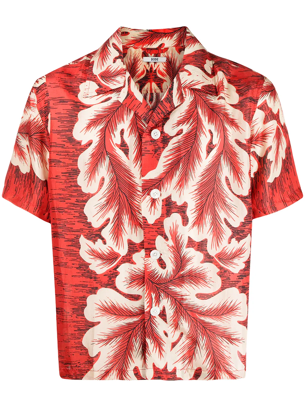 

BODE camisa Travelers Crest - Rojo