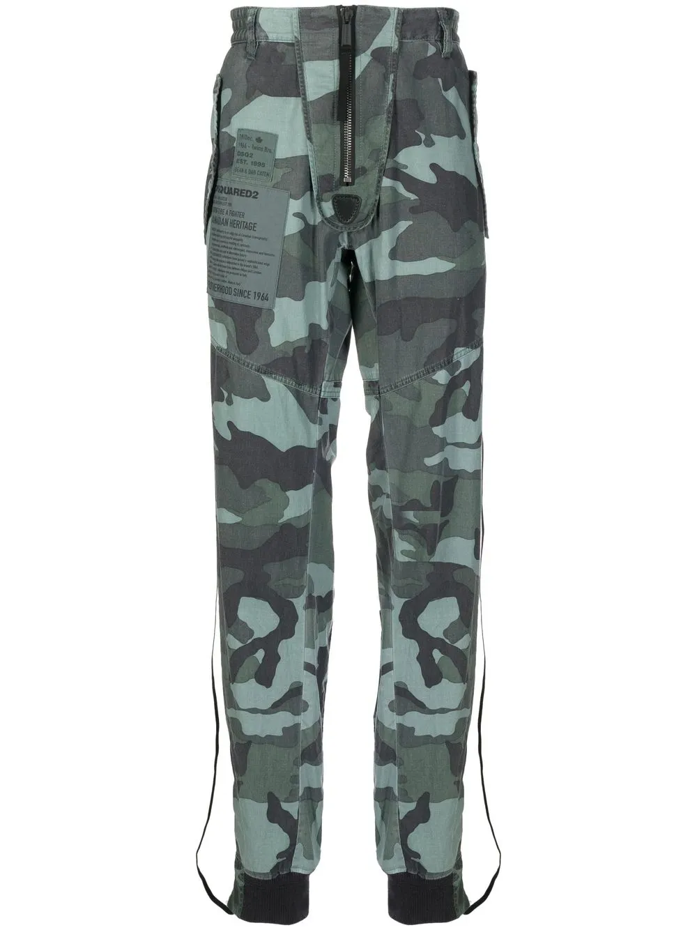 

Dsquared2 pantalones con motivo militar - Verde