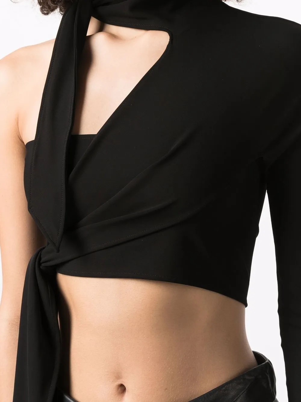 фото Mugler топ асимметричного кроя