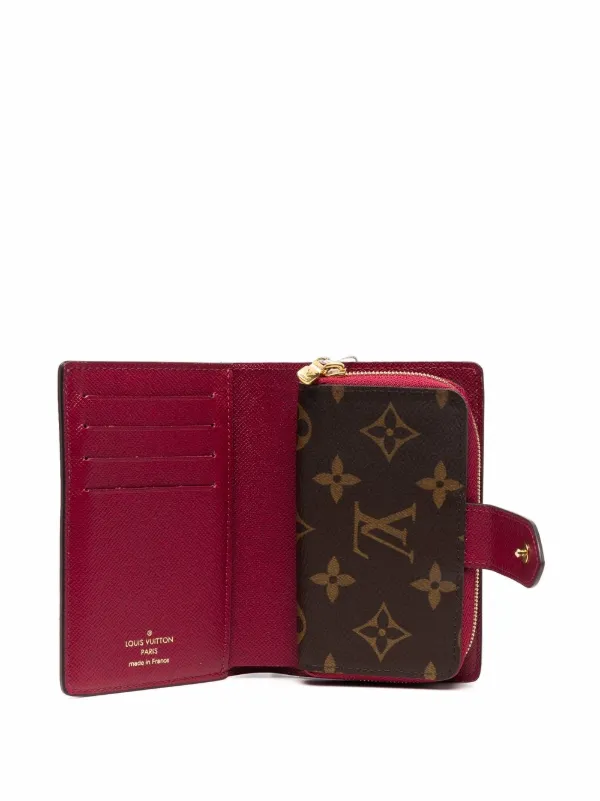 LOUIS VUITTON Juliette Monogram Canvas Wallet Rose pink