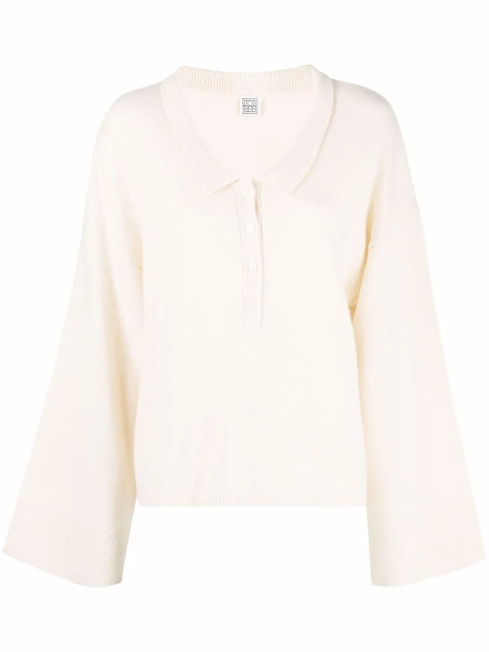 

TOTEME Chelsea-collar cashmere jumper - Neutrals