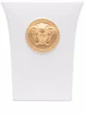 Versace Medusa-plaque porcelain vase - White