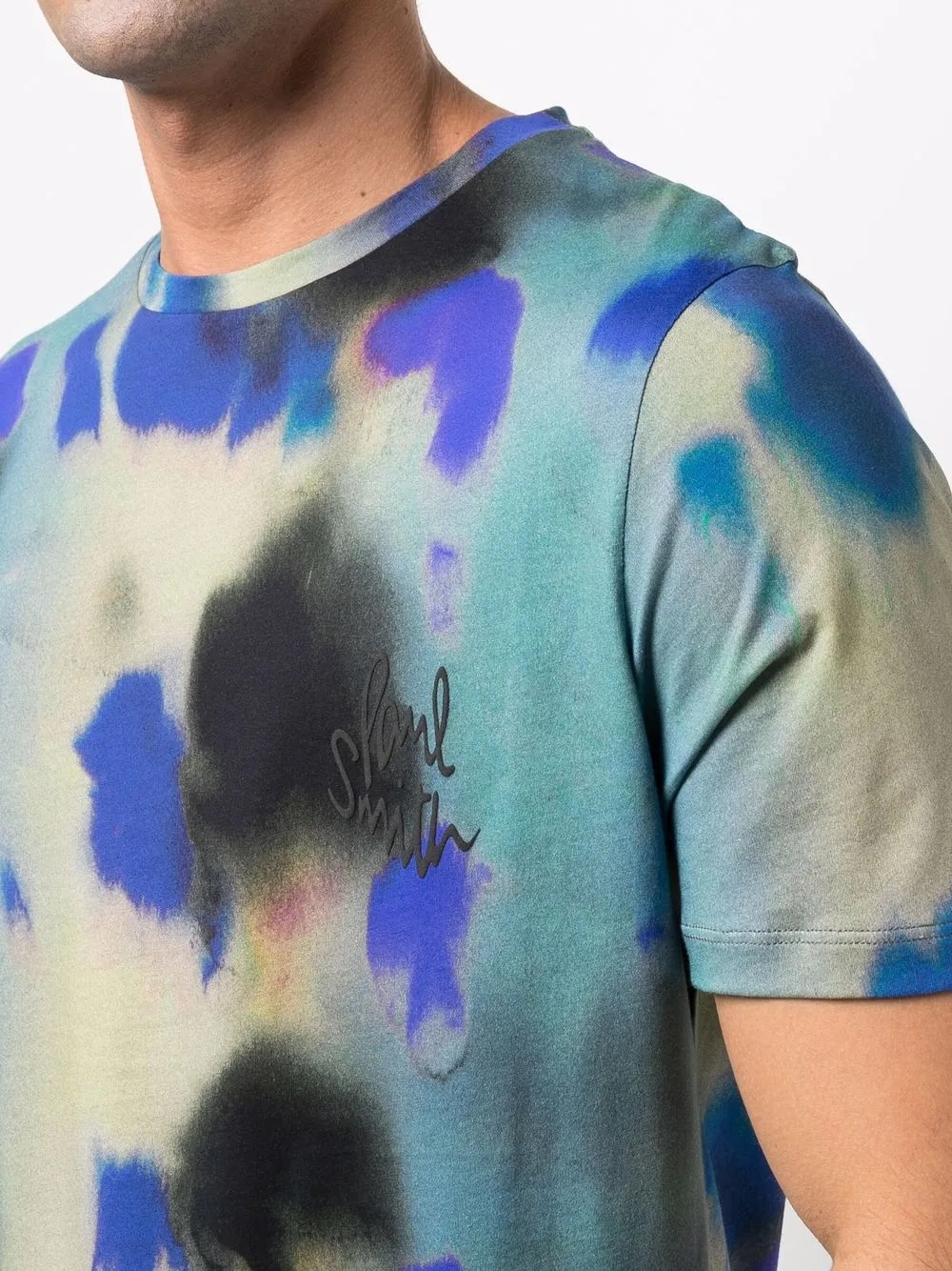 фото Paul smith футболка ink spill с абстрактным принтом