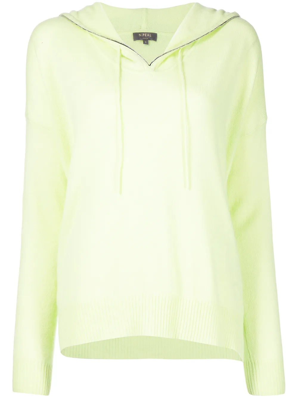 

N.Peal drawstring cashmere hoodie - Green
