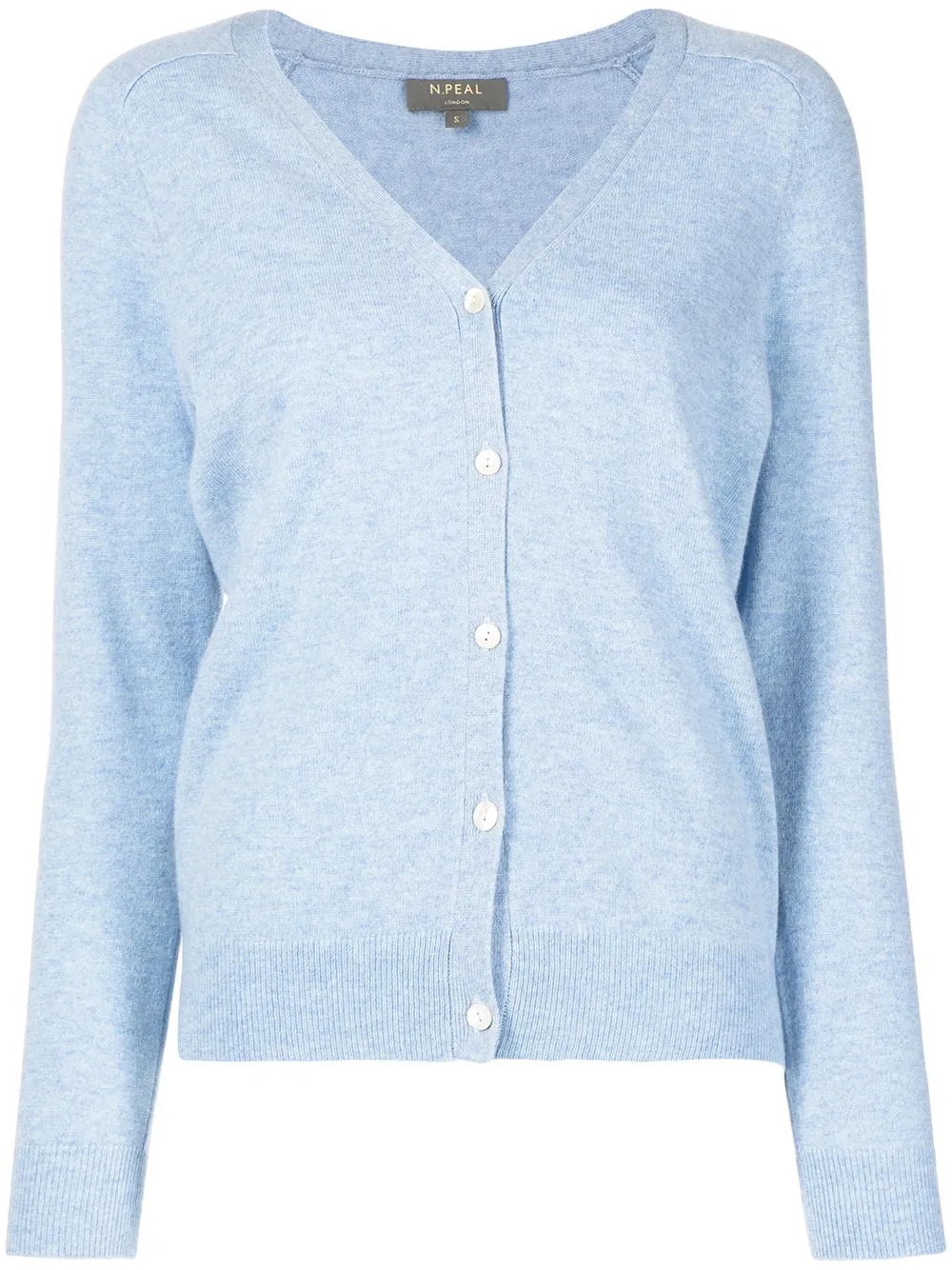 

N.Peal long-sleeve cashmere cardigan - Blue