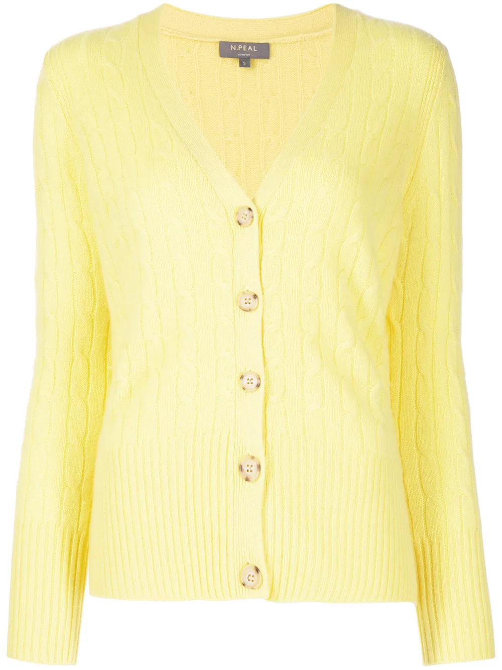 

N.Peal button-down cashmere cardigan - Yellow