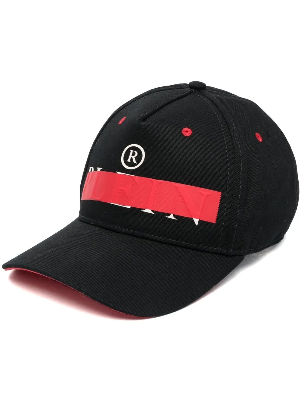 

Philipp Plein logo-print detail baseball cap - Black