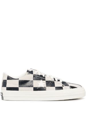 Converse checkered sale shoes