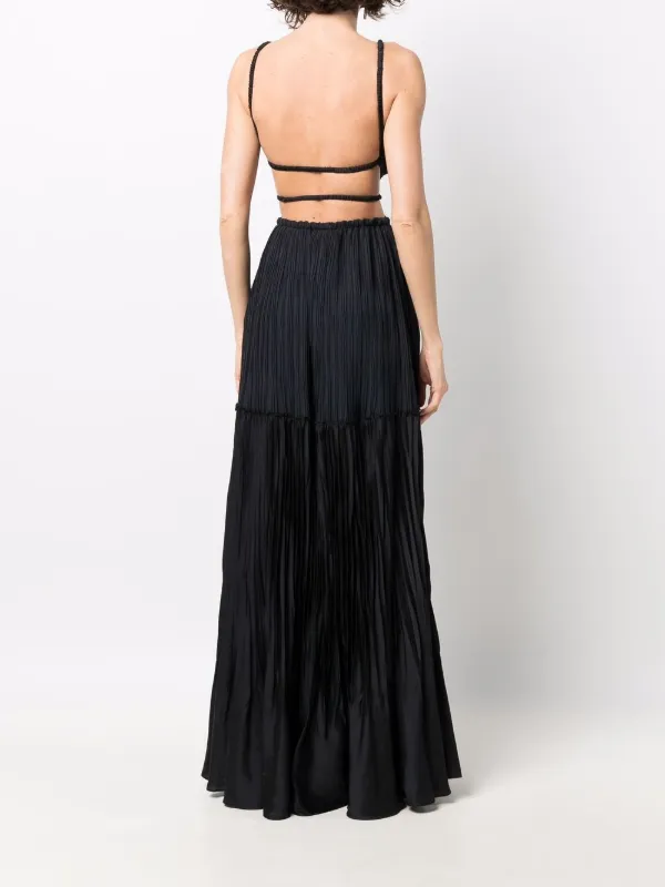 Jonathan Simkhai Liz Pleated Maxi Dress 