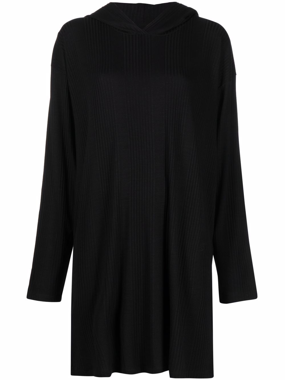 

MM6 Maison Margiela ribbed-knit oversized hoodie - Black